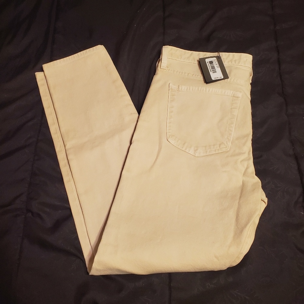 Women's High-Rise Slim Jeans in Cream